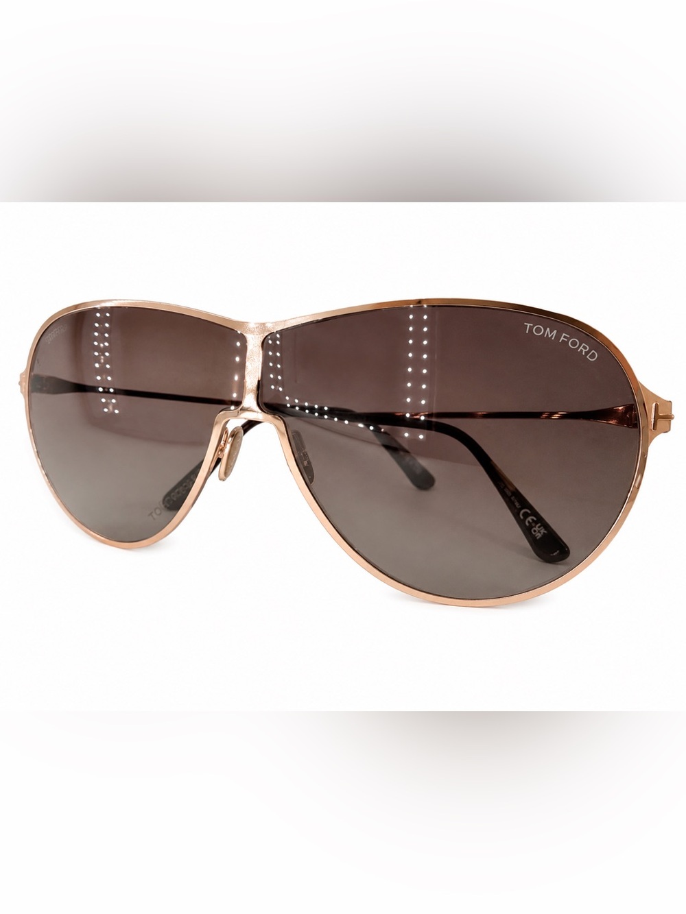 Tom Ford - 2024 Gaia Aviator Sunglasses - NEW IN BOX w/ all accessories included - Picture 2 of 4